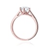 Pierścionek W0543 Diament Laboratoryjny 1,00ct różowe złoto