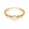Pierścionek W0543 Diament Laboratoryjny 0,40ct żółte złoto