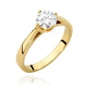 Pierścionek W0543 Diament Laboratoryjny 0,70ct żółte złoto