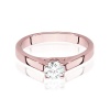 Pierścionek W0544 Diament Laboratoryjny 0,40ct różowe złoto