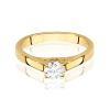 Pierścionek W0544 Diament Laboratoryjny 0,40ct żółte złoto