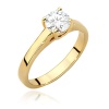 Pierścionek W0544 Diament Laboratoryjny 0,70ct żółte złoto