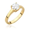 Pierścionek W0544 Diament Laboratoryjny 1,00ct żółte złoto