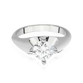 Pierścionek W0545 Diament Laboratoryjny 1,00ct białe złoto