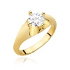 Pierścionek W0545 Diament Laboratoryjny 0,70ct żółte złoto
