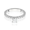 Pierścionek W0546 Diament Laboratoryjny 0,40ct białe złoto