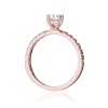 Pierścionek W0546 Diament Laboratoryjny 0,40ct różowe złoto