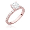 Pierścionek W0546 Diament Laboratoryjny 1,00ct różowe złoto