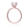 Pierścionek W0546 Diament Laboratoryjny 1,00ct różowe złoto