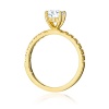 Pierścionek W0546 Diament Laboratoryjny 0,70ct żółte złoto
