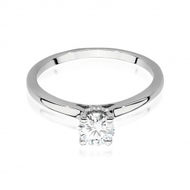 Pierścionek W0547 Diament Laboratoryjny 0,50ct białe złoto