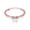 Pierścionek W0547 Diament Laboratoryjny 0,40ct różowe złoto