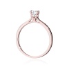 Pierścionek W0547 Diament Laboratoryjny 0,40ct różowe złoto