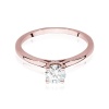 Pierścionek W0547 Diament Laboratoryjny 0,50ct różowe złoto