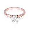 Pierścionek W0547 Diament Laboratoryjny 1,00ct różowe złoto