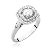 Pierścionek W0548 Diament Laboratoryjny 0,50ct białe złoto