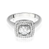 Pierścionek W0548 Diament Laboratoryjny 0,50ct białe złoto