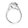Pierścionek W0548 Diament Laboratoryjny 0,50ct białe złoto