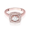 Pierścionek W0548 Diament Laboratoryjny 0,40ct różowe złoto