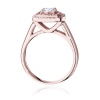 Pierścionek W0548 Diament Laboratoryjny 0,40ct różowe złoto