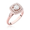 Pierścionek W0548 Diament Laboratoryjny 0,50ct różowe złoto