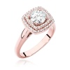 Pierścionek W0548 Diament Laboratoryjny 0,70ct różowe złoto