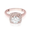 Pierścionek W0548 Diament Laboratoryjny 1,00ct różowe złoto