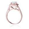 Pierścionek W0548 Diament Laboratoryjny 1,00ct różowe złoto