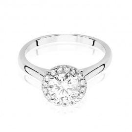 Pierścionek W0550 Diament Laboratoryjny 0,70ct białe złoto