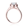 Pierścionek W0551 Diament Laboratoryjny 1,00ct różowe złoto