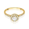 Pierścionek W0551 Diament Laboratoryjny 0,50ct żółte złoto