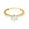 Pierścionek W0553 Diament Laboratoryjny 0,70ct żółte złoto