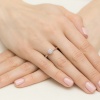 Pierścionek W0563 Diament Laboratoryjny 0,50ct różowe złoto