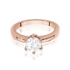 Pierścionek W0563 Diament Laboratoryjny 0,70ct różowe złoto