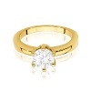 Pierścionek W0563 Diament Laboratoryjny 1,00ct żółte złoto