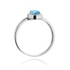 Pierścionek W0330 Topaz Swiss 0,50ct białe złoto