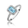 Pierścionek W0403 Topaz Swiss 0,65ct białe złoto
