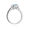Pierścionek W0403 Topaz Swiss 0,65ct białe złoto