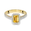 Pierścionek W0403 Cytryn 0,60ct żółte złoto