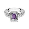 Pierścionek W0422 Ametyst 0,50ct białe złoto