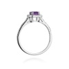 Pierścionek W0422 Ametyst 0,50ct białe złoto