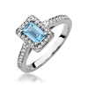Pierścionek W0422 Topaz Swiss 0,65ct białe złoto
