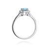 Pierścionek W0422 Topaz Swiss 0,65ct białe złoto