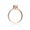 Pierścionek W0106 Biały Szafir 0,60ct różowe złoto