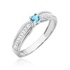 Pierścionek W0449 Topaz Swiss 0,15ct białe złoto