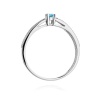 Pierścionek W0449 Topaz Swiss 0,15ct białe złoto