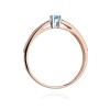 Pierścionek W0449 Topaz Swiss 0,15ct różowe złoto