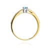 Pierścionek W0449 Topaz Swiss 0,15ct żółte złoto
