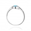 Pierścionek W0616 Topaz Swiss 0,25ct białe złoto