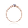Pierścionek W0620 Szafir 0,15ct różowe złoto